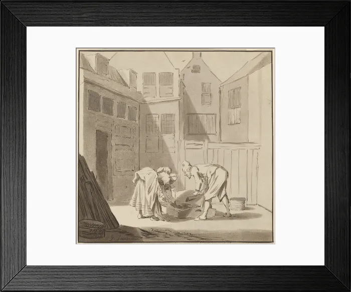 Framed Print : Hog Slaughterers, 1778, published 1787. Creator: Bernhard Schreuder Framed Print : Hog Slaughterers, 1778, published 1787. Creator: Bernhard Schreuder