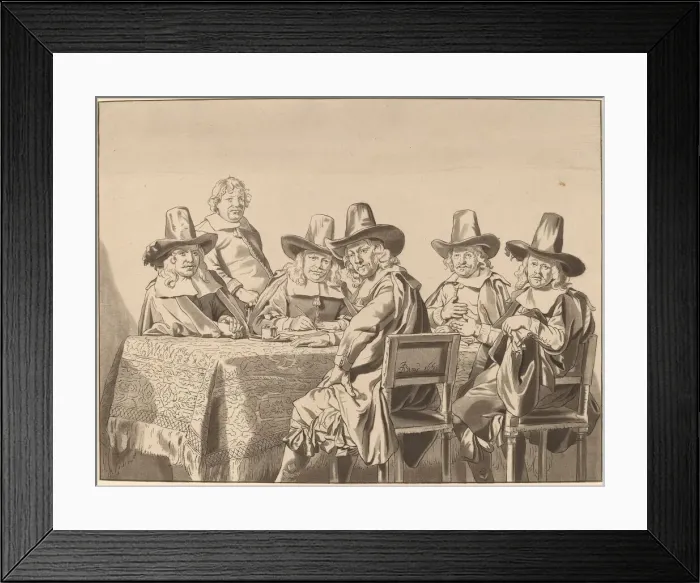 Framed Print : Directors of the Orphan Asylum of Haarlem, 1777, published 1786 Framed Print : Directors of the Orphan Asylum of Haarlem, 1777, published 1786