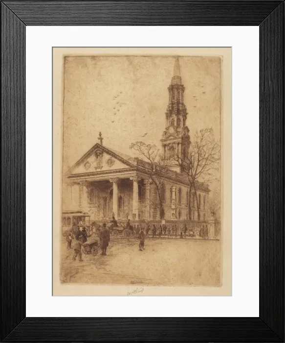 Framed Print : St. Paul s, Broadway, N. Y. 1906. Creator: Charles Frederick William Mielatz Framed Print : St. Paul s, Broadway, N. Y. 1906. Creator: Charles Frederick William Mielatz