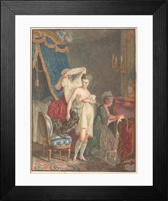 Framed Print : Le Lever. Creator: Nicolas-Francois Regnault Framed Print : Le Lever. Creator: Nicolas-Francois Regnault