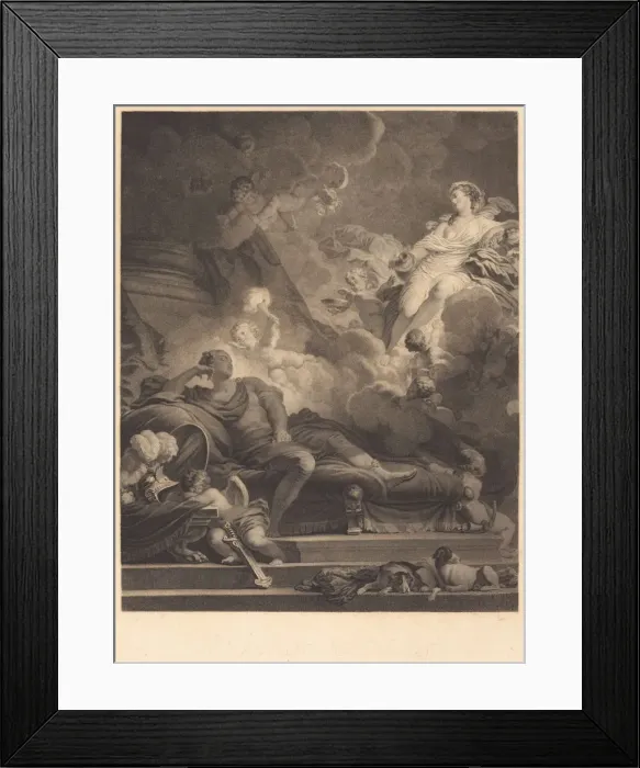 Framed Print : Le Songe d Amour (Loves Dream), 1785. Creator: Nicolas-Francois Regnault Framed Print : Le Songe d Amour (Loves Dream), 1785. Creator: Nicolas-Francois Regnault