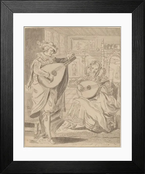 Framed Print : Musical Company, 1772, published 1774. Creator: Bernhard Schreuder Framed Print : Musical Company, 1772, published 1774. Creator: Bernhard Schreuder