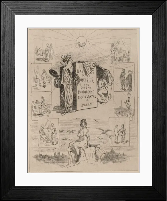Framed Print : Frontispiece: The Dregs of Society (Las bas-fonds de la societe), 1864 Framed Print : Frontispiece: The Dregs of Society (Las bas-fonds de la societe), 1864