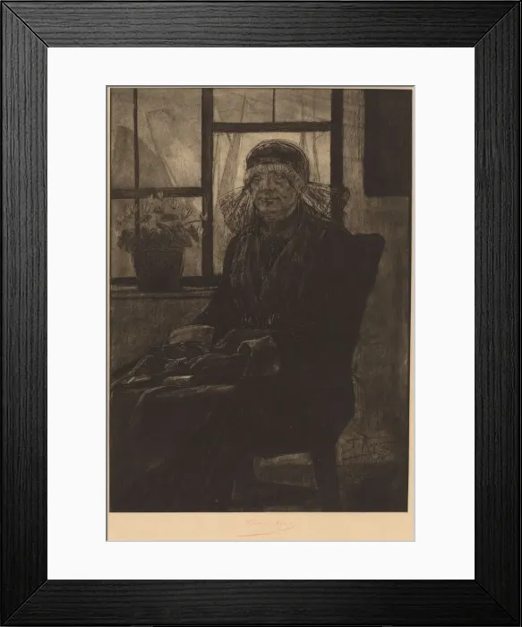 Framed Print : Lace appraiser (L Experte en Dentelles), 1876. Creator: Felicien Rops Framed Print : Lace appraiser (L Experte en Dentelles), 1876. Creator: Felicien Rops