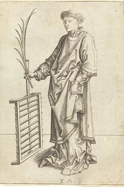 Saint Lawrence, c. 1480  /  1490. Creator: Israhel van Meckenem