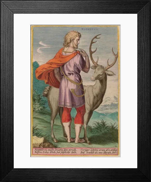 Framed Print : Napthali, c. 1585. Creator: Johann Sadeler I Framed Print : Napthali, c. 1585. Creator: Johann Sadeler I