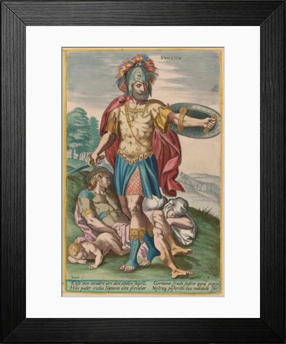 Framed Print : Simeon, c. 1585. Creator: Johann Sadeler I Framed Print : Simeon, c. 1585. Creator: Johann Sadeler I