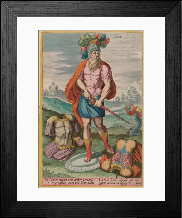 Framed Print : Gad, c. 1585. Creator: Johann Sadeler I Framed Print : Gad, c. 1585. Creator: Johann Sadeler I