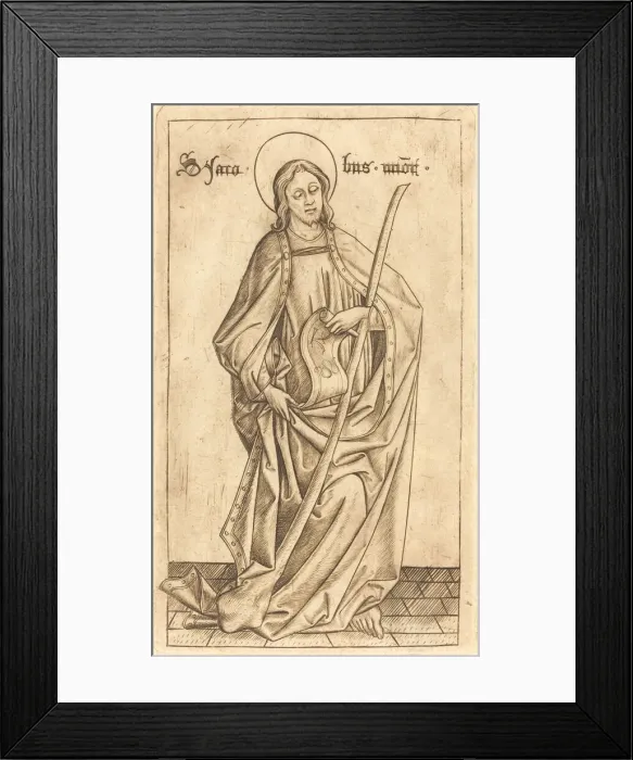 Framed Print : Saint James the Less, c. 1470 / 1480. Creator: Israhel van Meckenem Framed Print : Saint James the Less, c. 1470 / 1480. Creator: Israhel van Meckenem