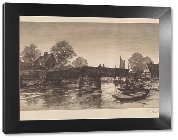 Untitled (Old Bridge), 1888. Creator: Charles Frederick William Mielatz