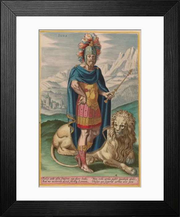 Framed Print : Juda, c. 1585. Creator: Johann Sadeler I Framed Print : Juda, c. 1585. Creator: Johann Sadeler I