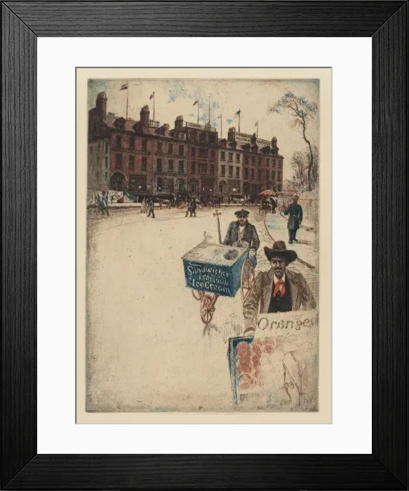 Framed Print : Bowling Green, 1910. Creator: Charles Frederick William Mielatz Framed Print : Bowling Green, 1910. Creator: Charles Frederick William Mielatz