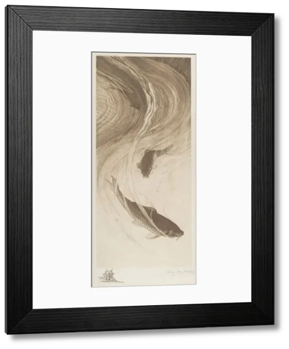 Framed Print : In the Meshes, 1887. Creator: Charles Frederick William Mielatz Framed Print : In the Meshes, 1887. Creator: Charles Frederick William Mielatz