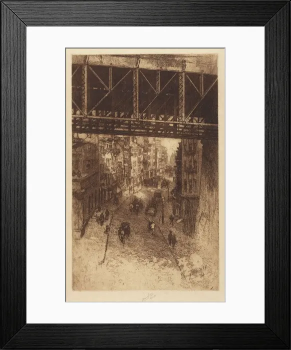 Framed Print : Cherry Street, N. Y. 1904. Creator: Charles Frederick William Mielatz Framed Print : Cherry Street, N. Y. 1904. Creator: Charles Frederick William Mielatz