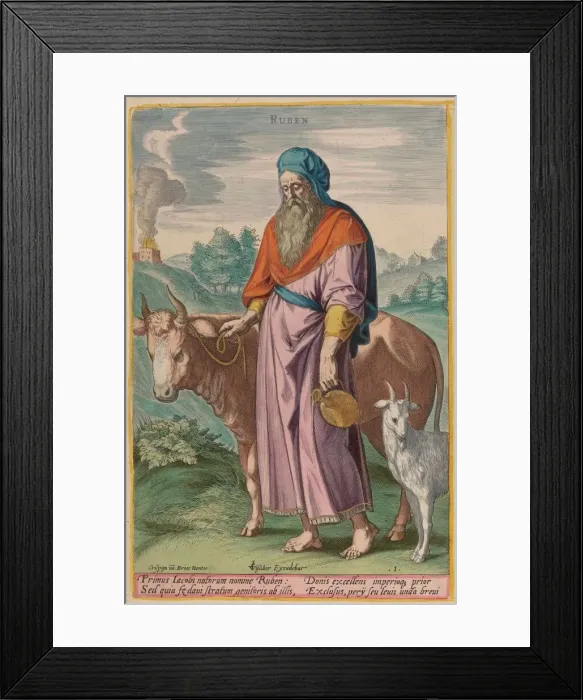Framed Print : Ruben, c. 1585. Creator: Johann Sadeler I Framed Print : Ruben, c. 1585. Creator: Johann Sadeler I
