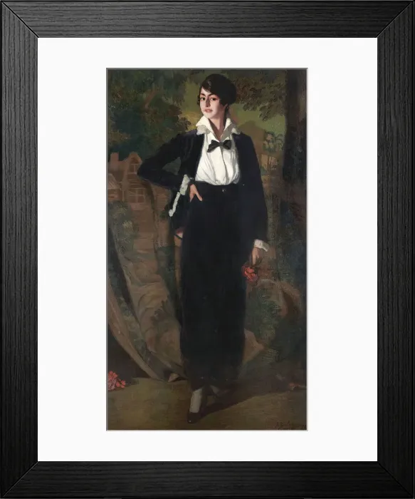 Framed Print : Mademoiselle Souty, 1915. Creator: Zuloaga y Zabaleto, Ignacio (1870-1945) Framed Print : Mademoiselle Souty, 1915. Creator: Zuloaga y Zabaleto, Ignacio (1870-1945)