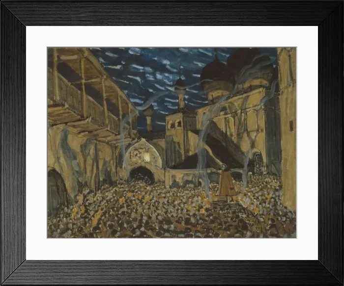 Framed Print : Stage design for the opera The Pskov Maiden by N. Rimsky-Korsakov, ca 1901 Framed Print : Stage design for the opera The Pskov Maiden by N. Rimsky-Korsakov, ca 1901