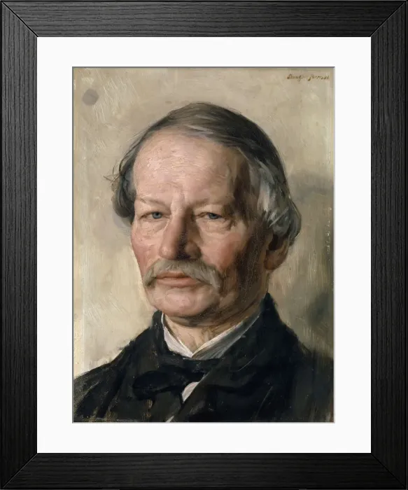 Framed Print : Portrait of Gustav Freytag (1816-1895), 1886. Creator: Stauffer-Bern, Karl (1857-1891) Framed Print : Portrait of Gustav Freytag (1816-1895), 1886. Creator: Stauffer-Bern, Karl (1857-1891)