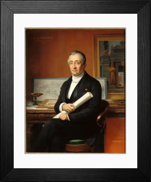 Framed Print : Portrait of the Architect Louis Visconti (1791-1853), 1854 Framed Print : Portrait of the Architect Louis Visconti (1791-1853), 1854