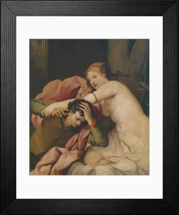 Framed Print : Joseph and Potiphars Wife. Creator: Lazzarini, Gregorio (1655-1730) Framed Print : Joseph and Potiphars Wife. Creator: Lazzarini, Gregorio (1655-1730)
