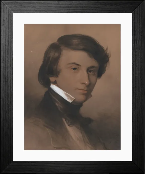 Framed Print : Portrait of Alfred-Victor, Comte de Vigny (1797-1863), ca 1825 Framed Print : Portrait of Alfred-Victor, Comte de Vigny (1797-1863), ca 1825