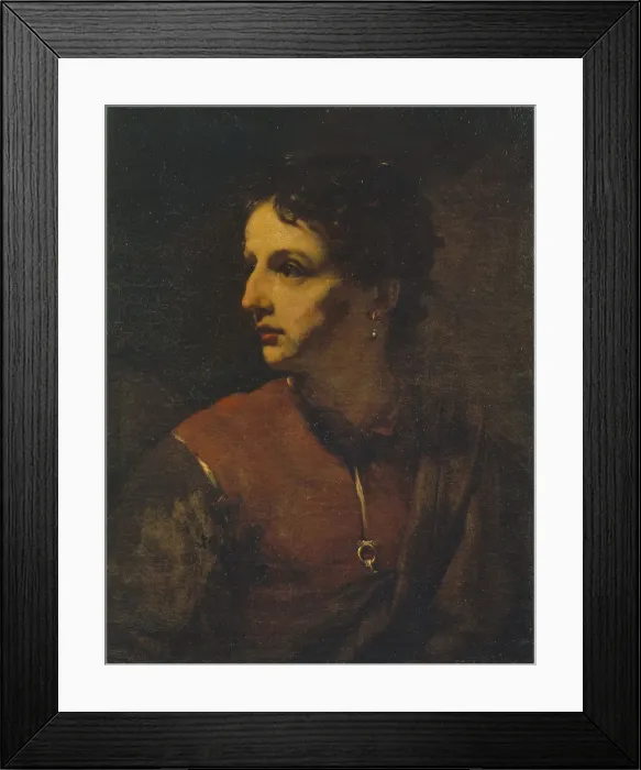 Framed Print : Portrait of a Young Man with an Earring, 1655. Creator: Drost, Willem (1633-1659) Framed Print : Portrait of a Young Man with an Earring, 1655. Creator: Drost, Willem (1633-1659)
