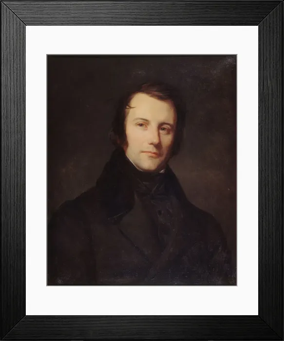 Framed Print : Portrait of Edgar Quinet (1803-1875), ca 1835. Creator: Cornu Framed Print : Portrait of Edgar Quinet (1803-1875), ca 1835. Creator: Cornu
