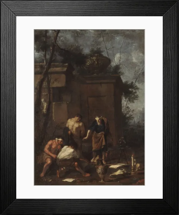 Framed Print : Treasure hunters, 1660s. Creator: Schoenfeld, Johann Heinrich (1609-1684) Framed Print : Treasure hunters, 1660s. Creator: Schoenfeld, Johann Heinrich (1609-1684)