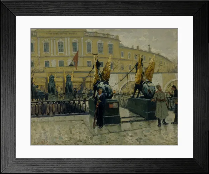 Framed Print : Revolutionary sailors guarding the Petrograd State Bank, 1927 Framed Print : Revolutionary sailors guarding the Petrograd State Bank, 1927