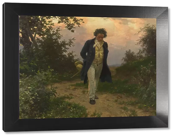 Ludwig van Beethoven on a walk, ca 1901. Creator: Schmid, Julius (1854-1935)
