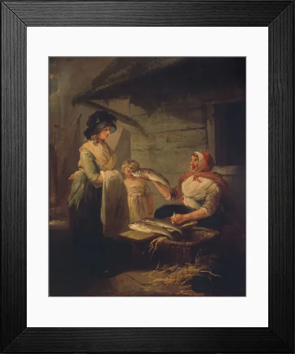 Framed Print : Fishwife, End 1780s. Creator: Morland, George (1736-1804) Framed Print : Fishwife, End 1780s. Creator: Morland, George (1736-1804)
