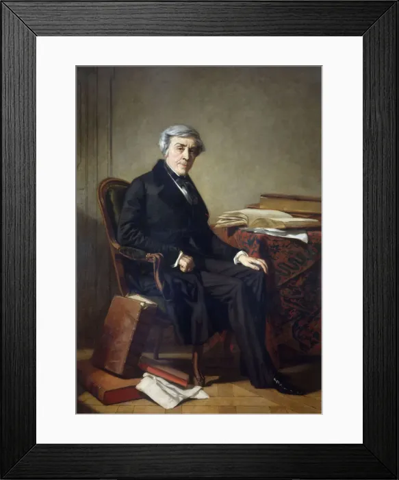 Framed Print : Portrait of Jules Michelet (1798-1874), ca 1865. Creator: Couture, Thomas (1815-1879) Framed Print : Portrait of Jules Michelet (1798-1874), ca 1865. Creator: Couture, Thomas (1815-1879)