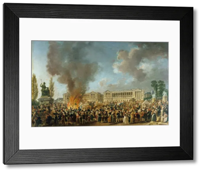 Framed Print : The Festival of Unity and Indivisibility on August 10, 1793, 1793 Framed Print : The Festival of Unity and Indivisibility on August 10, 1793, 1793