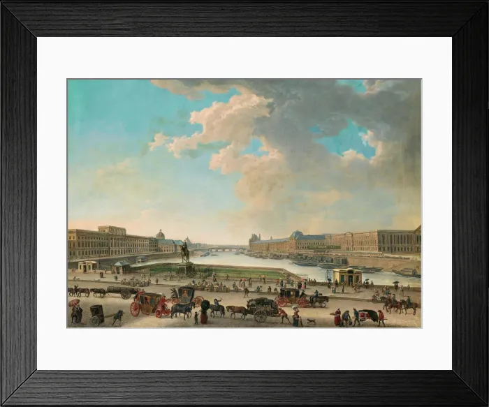 Framed Print : View of Paris from the Place Dauphine, Between 1750 and 1775 Framed Print : View of Paris from the Place Dauphine, Between 1750 and 1775