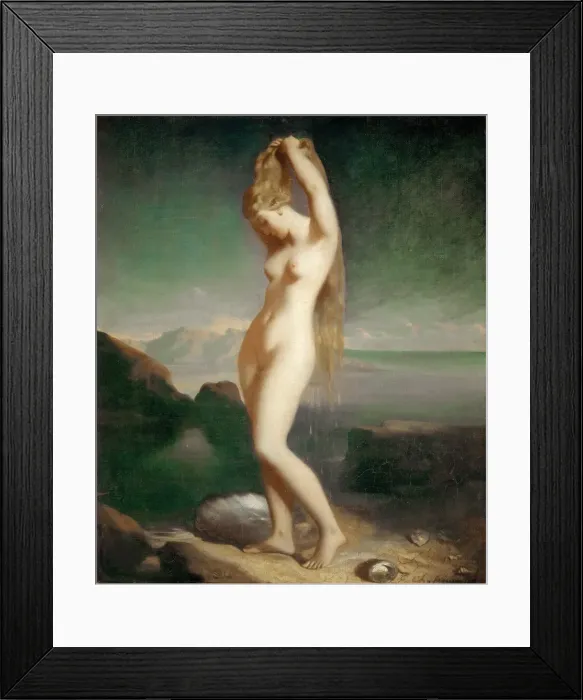 Framed Print : Venus Anadyomene, 1838. Creator: Chasseriau, Theodore (1819-1856) Framed Print : Venus Anadyomene, 1838. Creator: Chasseriau, Theodore (1819-1856)