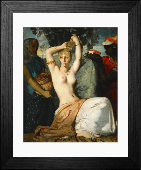Framed Print : The Toilette of Esther (Esther Preparing to be Presented to King Ahasuerus), 1841 Framed Print : The Toilette of Esther (Esther Preparing to be Presented to King Ahasuerus), 1841