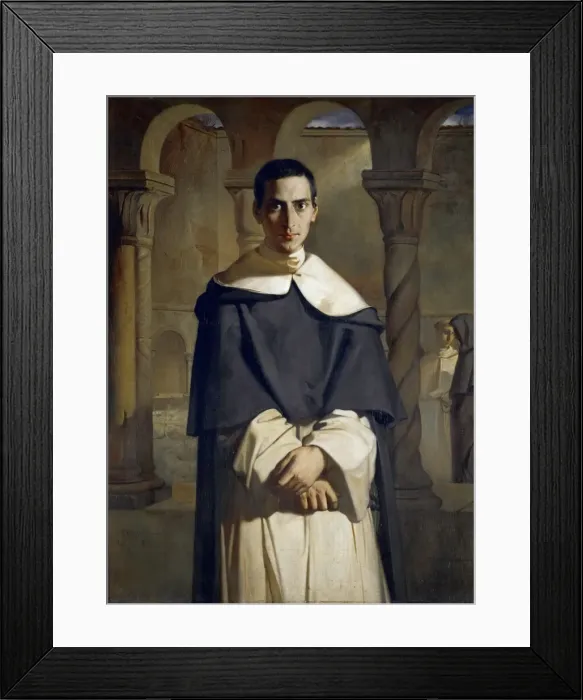 Framed Print : Portrait of Henri Dominique Lacordaire, 1840. Creator: Chasseriau Framed Print : Portrait of Henri Dominique Lacordaire, 1840. Creator: Chasseriau