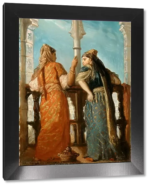 Jewish Women at the Balcony, Algiers, 1849. Creator: Chasseriau