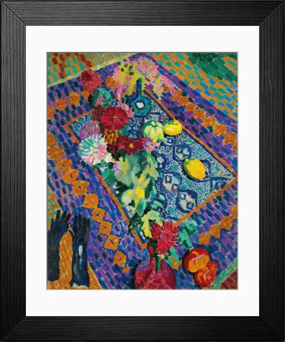 Framed Print : Nature morte aux gants, 1906-1907. Creator: Delaunay, Robert (1885-1941) Framed Print : Nature morte aux gants, 1906-1907. Creator: Delaunay, Robert (1885-1941)