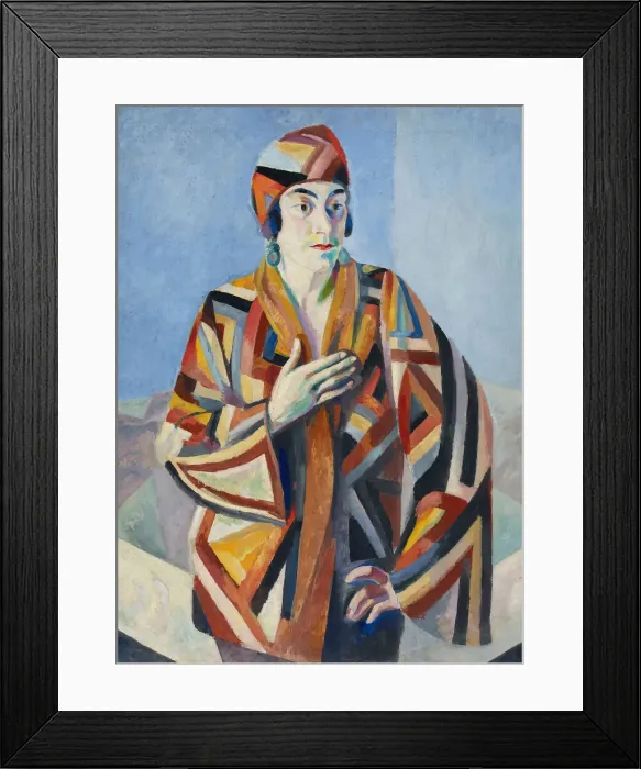 Framed Print : Portrait de Madame Mandel, 1923. Creator: Delaunay, Robert (1885-1941) Framed Print : Portrait de Madame Mandel, 1923. Creator: Delaunay, Robert (1885-1941)