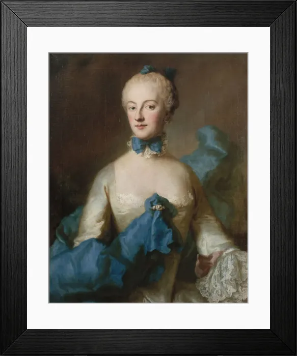 Framed Print : Duchess Maria Anna Josepha of Bavaria (1734-1776), Margravine of Baden-Baden, c. 1750 Framed Print : Duchess Maria Anna Josepha of Bavaria (1734-1776), Margravine of Baden-Baden, c. 1750