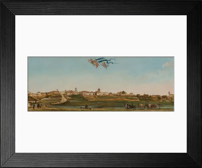 Framed Print : Panoramic View of Sao Paulo, 1821. Creator: Palliere, Arnaud Julien (1784-1862) Framed Print : Panoramic View of Sao Paulo, 1821. Creator: Palliere, Arnaud Julien (1784-1862)