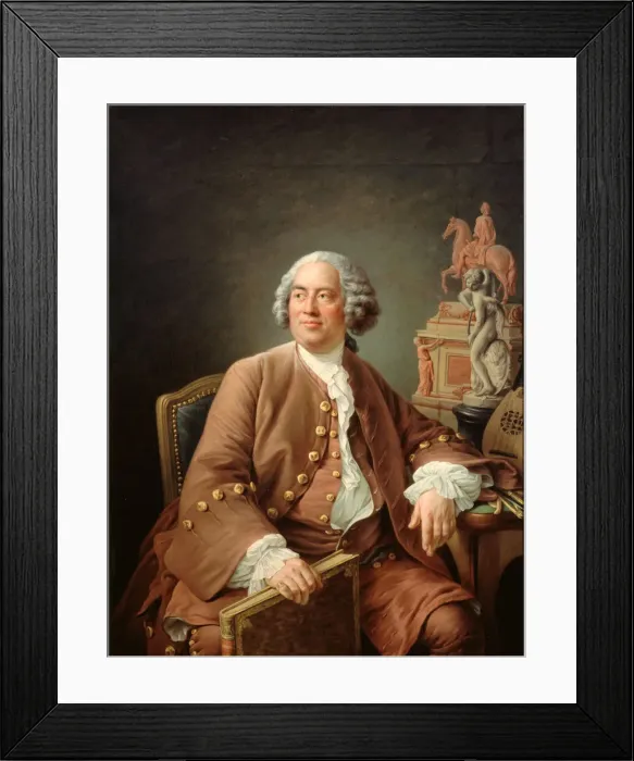 Framed Print : Portrait of the Architect EdmeBouchardon (1698-1762) Framed Print : Portrait of the Architect EdmeBouchardon (1698-1762)