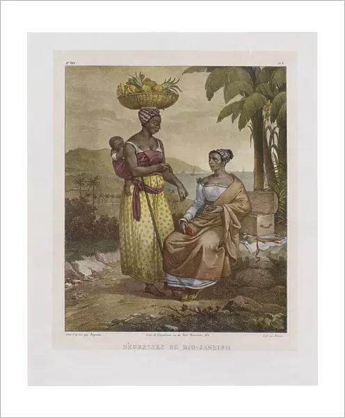 Black women from Rio de Janeiro. From 'Malerische Reise in Brasilien', 1835