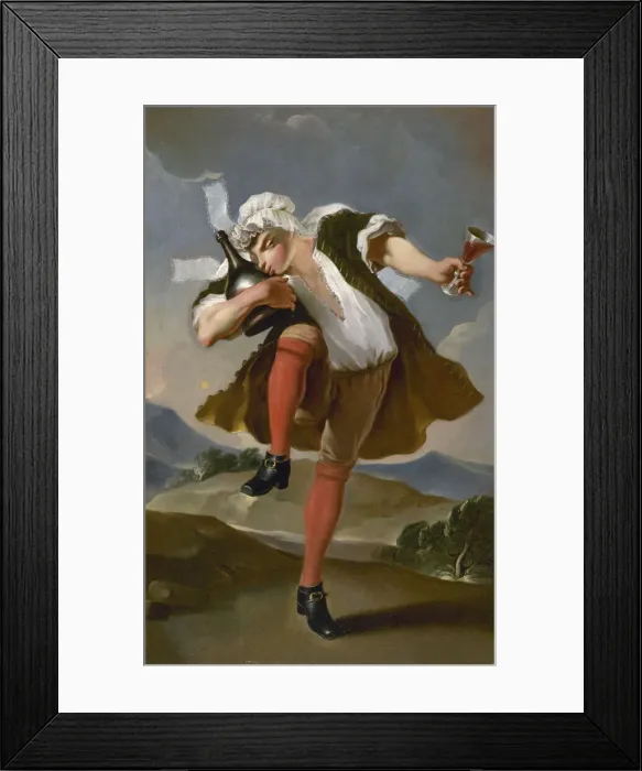 Framed Print : A la bonne bouteille. Signboard of a wine merchant, Between 1780 and 1800 Framed Print : A la bonne bouteille. Signboard of a wine merchant, Between 1780 and 1800
