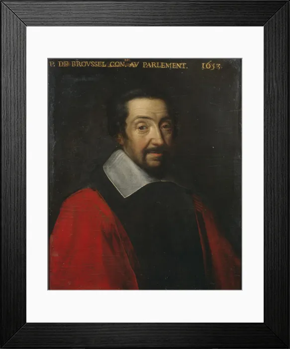 Framed Print : Portrait of Pierre Broussel (1576-1654), 1653. Creator: Anonymous Framed Print : Portrait of Pierre Broussel (1576-1654), 1653. Creator: Anonymous