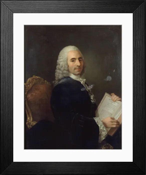 Framed Print : Portrait of Francois Quesnay (1694-1774), 1743. Creator: Anonymous Framed Print : Portrait of Francois Quesnay (1694-1774), 1743. Creator: Anonymous