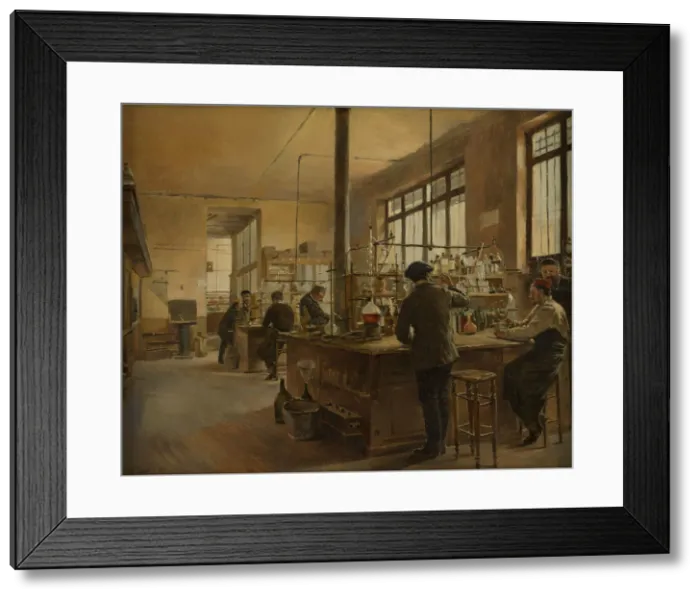 Framed Print : Municipal Chemistry Laboratory, Paris Police Prefecture, 1887 Framed Print : Municipal Chemistry Laboratory, Paris Police Prefecture, 1887
