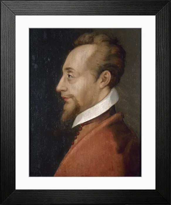 Framed Print : Portrait of Charles de Bourbon de Vendome (1523-1590), 1580. Creator: Anonymous Framed Print : Portrait of Charles de Bourbon de Vendome (1523-1590), 1580. Creator: Anonymous