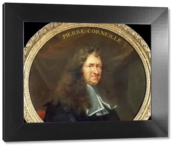 Portrait of Pierre Corneille (1606-1684), c. 1680. Creator: Sicre